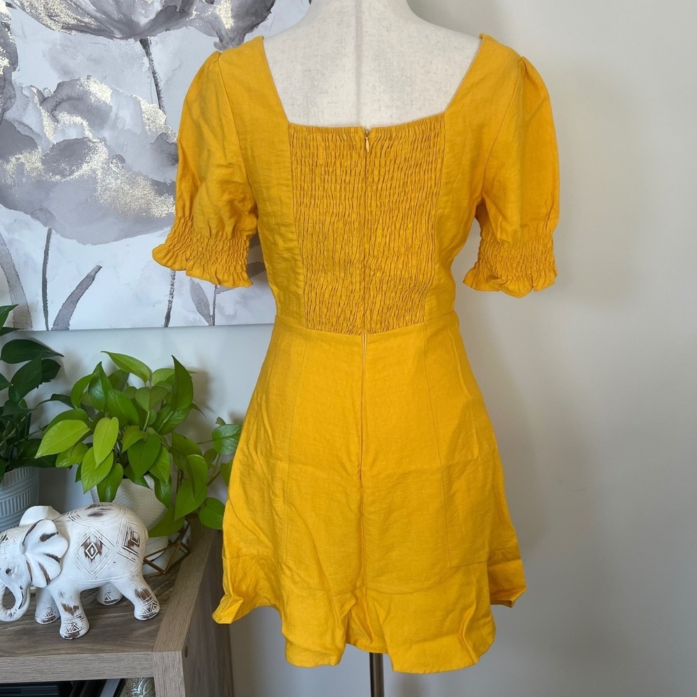 Corset Mini Dress Cottagecore Fairy Boho Milkmaid Festival Prairie Puff Sleeve - Picture 5 of 9